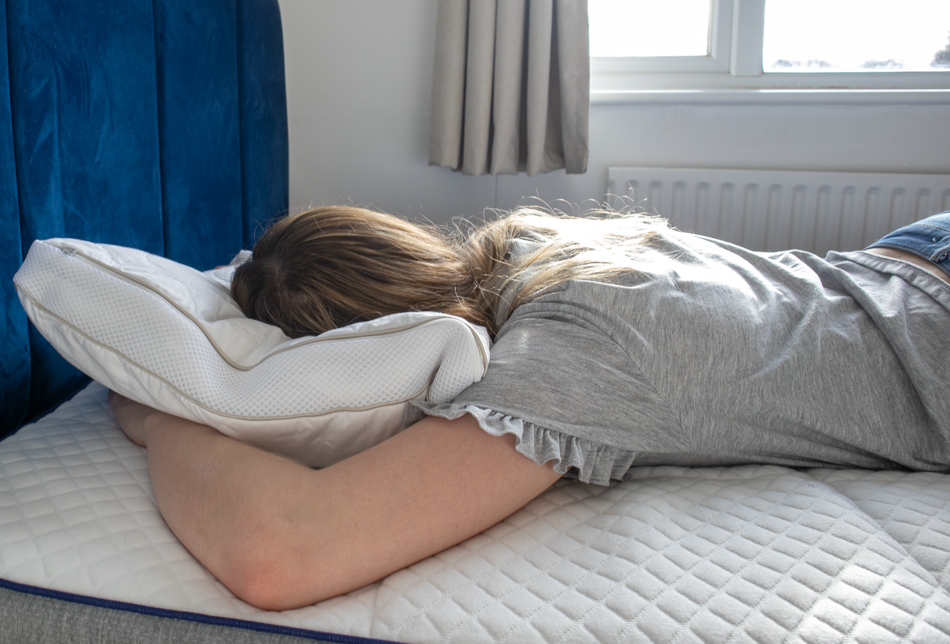 stomach sleeping on kally pillow